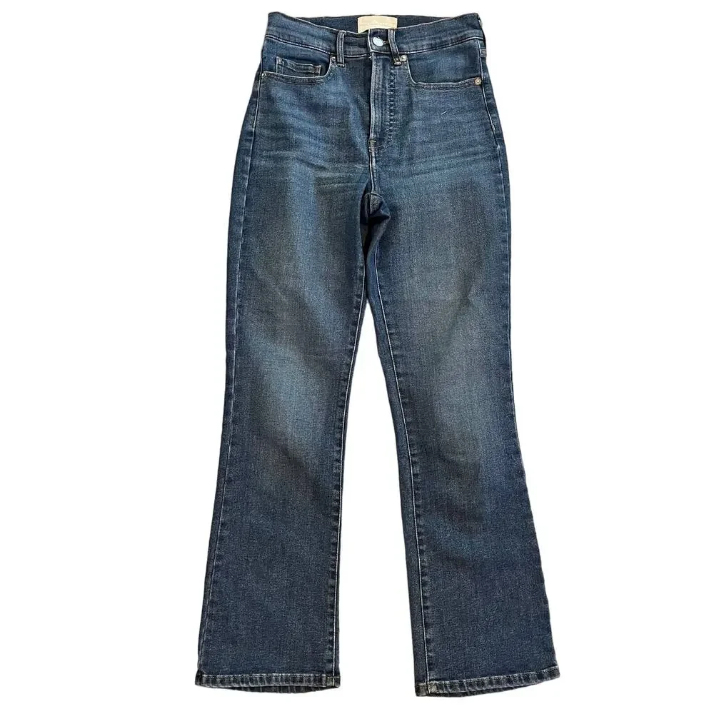 EVERLANE Stretch slim boot cut denim jeans womens size 25 pants western casual